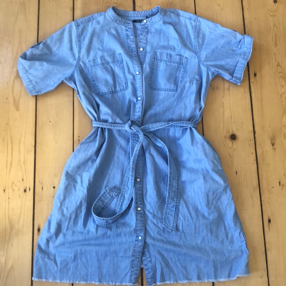 Ralph Lauren denim button up dress with pockets